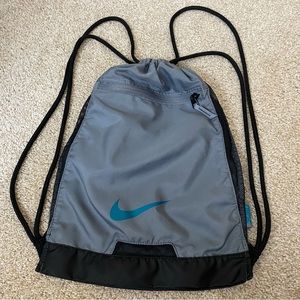 Nike Sling/Drawstring Backpack with separate zipper pocket in front